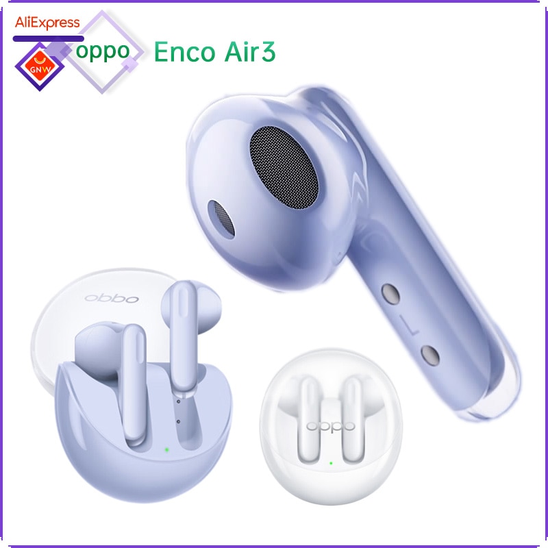 Oppo Enco Air3 Bluetooth5.3 ̾ HiFi5 DSP 13.4mm ̽ ν DNN Call Alive Audio 25h Playback Music IP54 Comfy